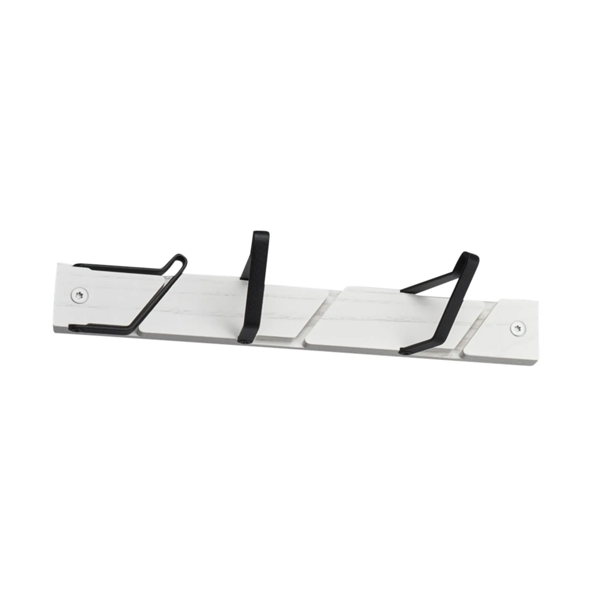 Tamburin coat hook 31.5 cm, White-black Essem Design