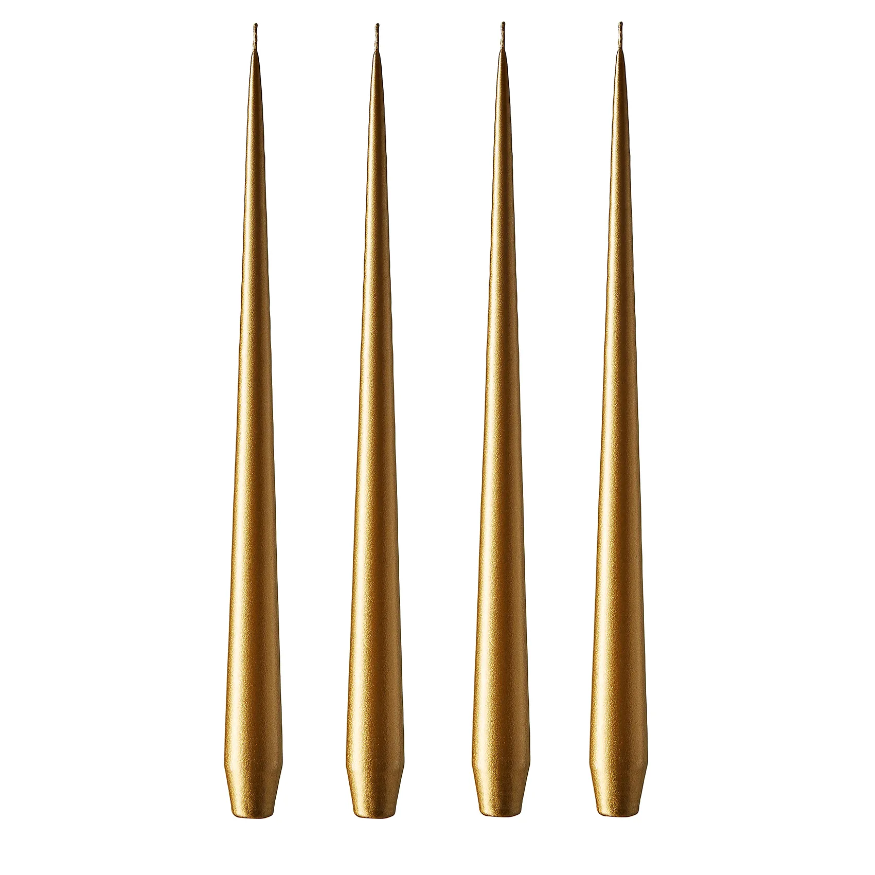 ester & erik candle 32 cm 4-pack metalic, Gold ester & erik