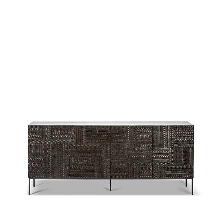 Ancestors Tabwa sideboard - Teak 4 doors - Ethnicraft