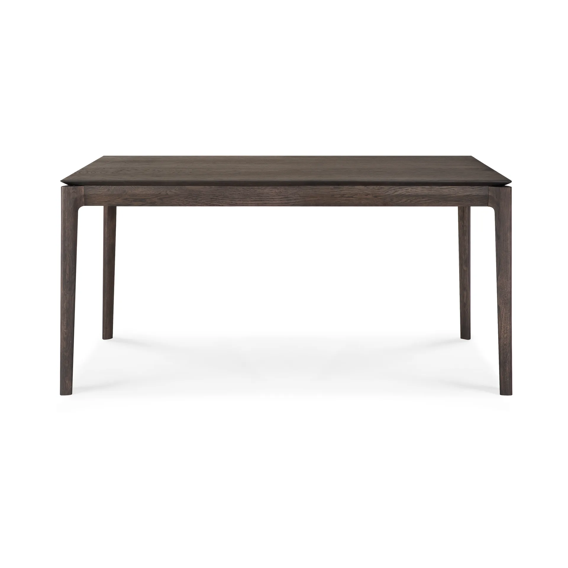 Beech extendable dining table, Brown lacquered oak, 90x160/240 cm Ethnicraft