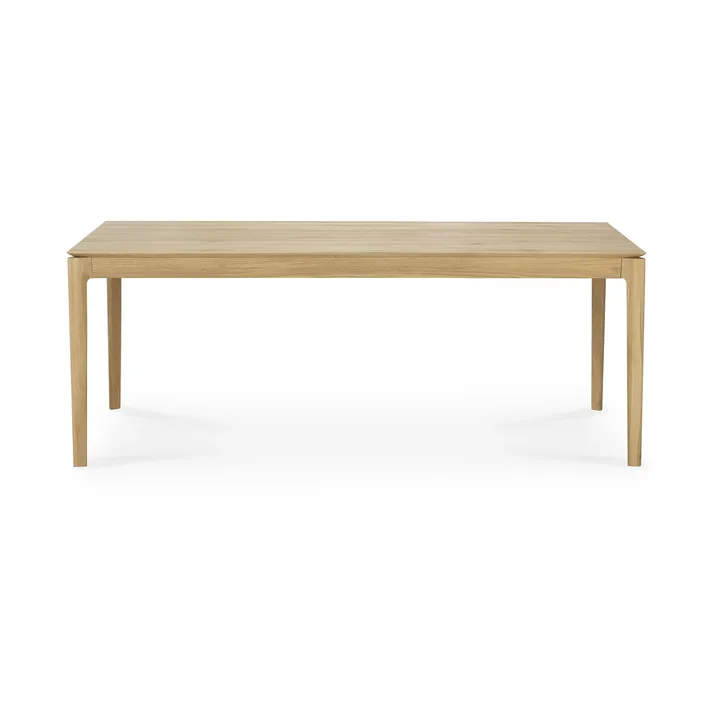 Beech extendable dining table - Lacquered oak, 100x200/300 cm - Ethnicraft
