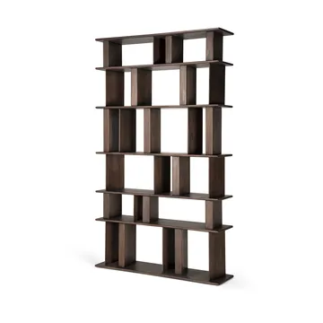 Block bookcase - Espresso matte mahogany, 120x207 cm - Ethnicraft