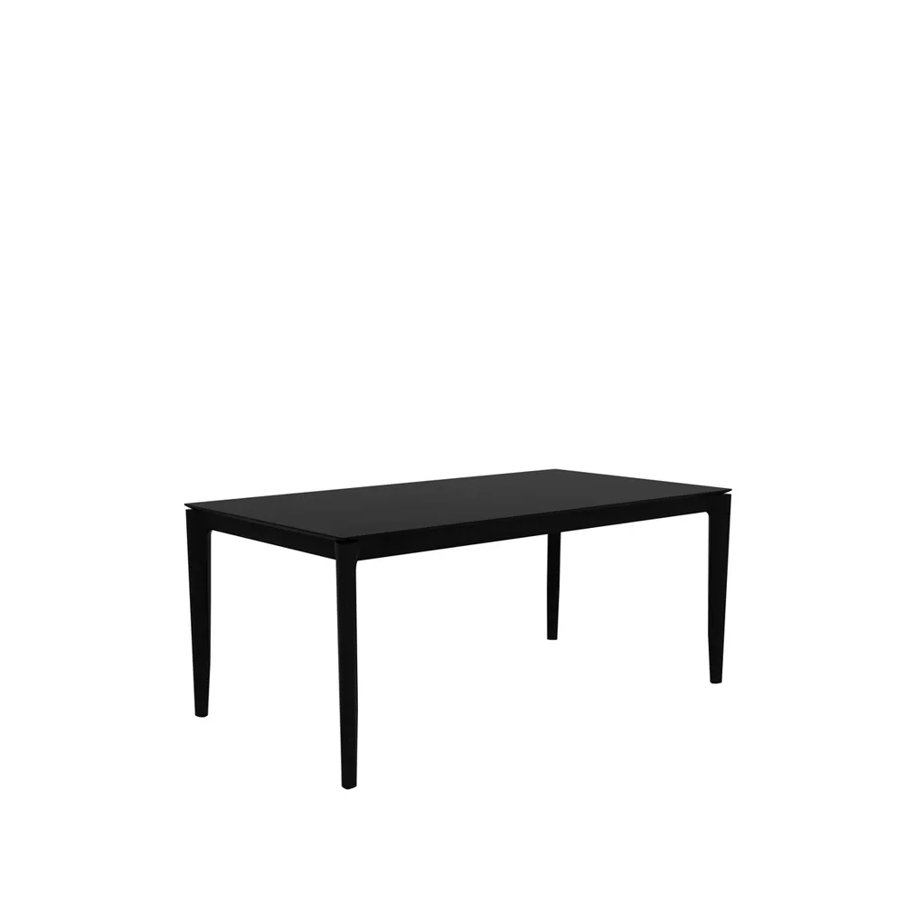 Bok dining table 180x90 cm, Black-stained oak Ethnicraft