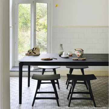 Bok dining table 220x95 cm - Black stained oak - Ethnicraft
