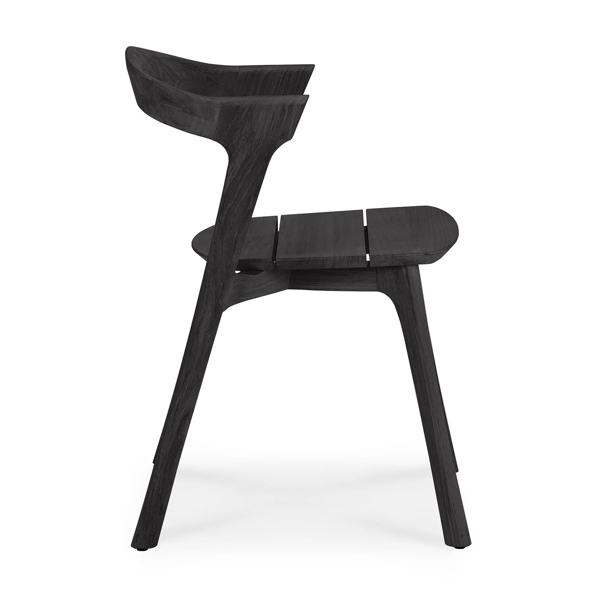Bok outdoor chair, Black-stained teak Ethnicraft