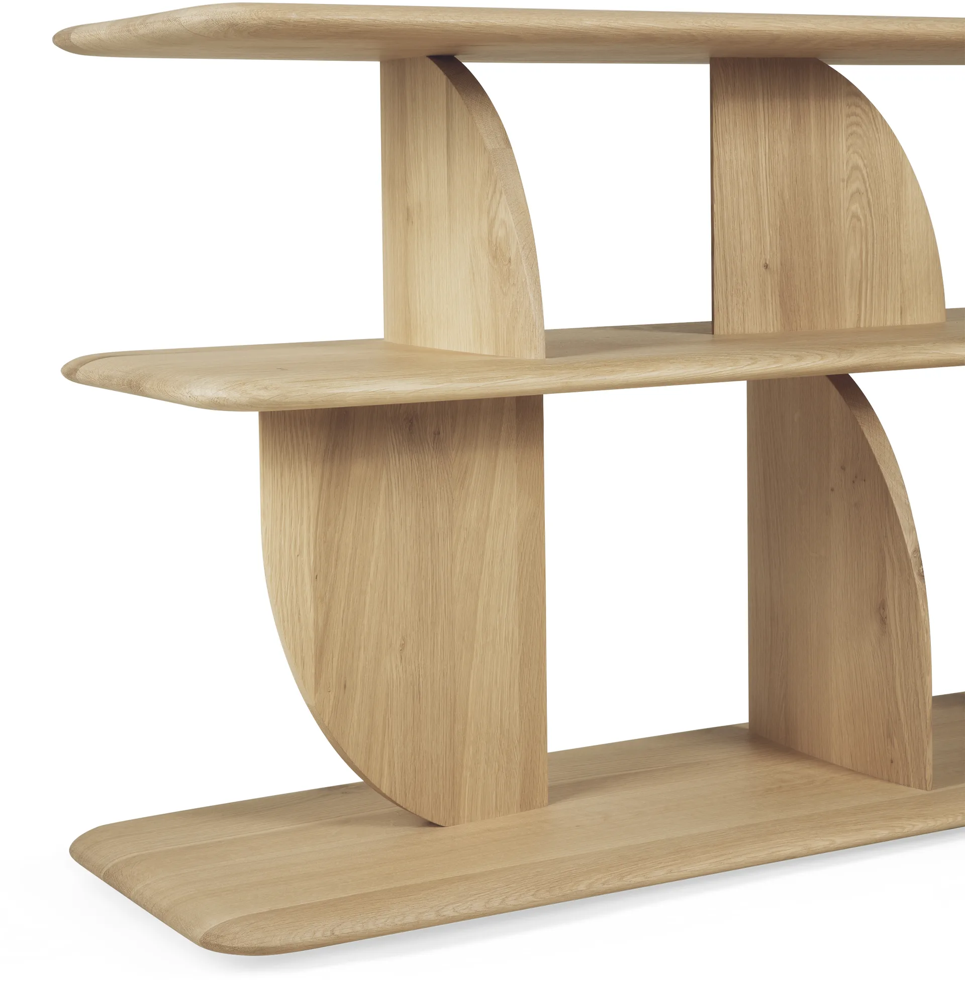 Geometric console, Oak Ethnicraft