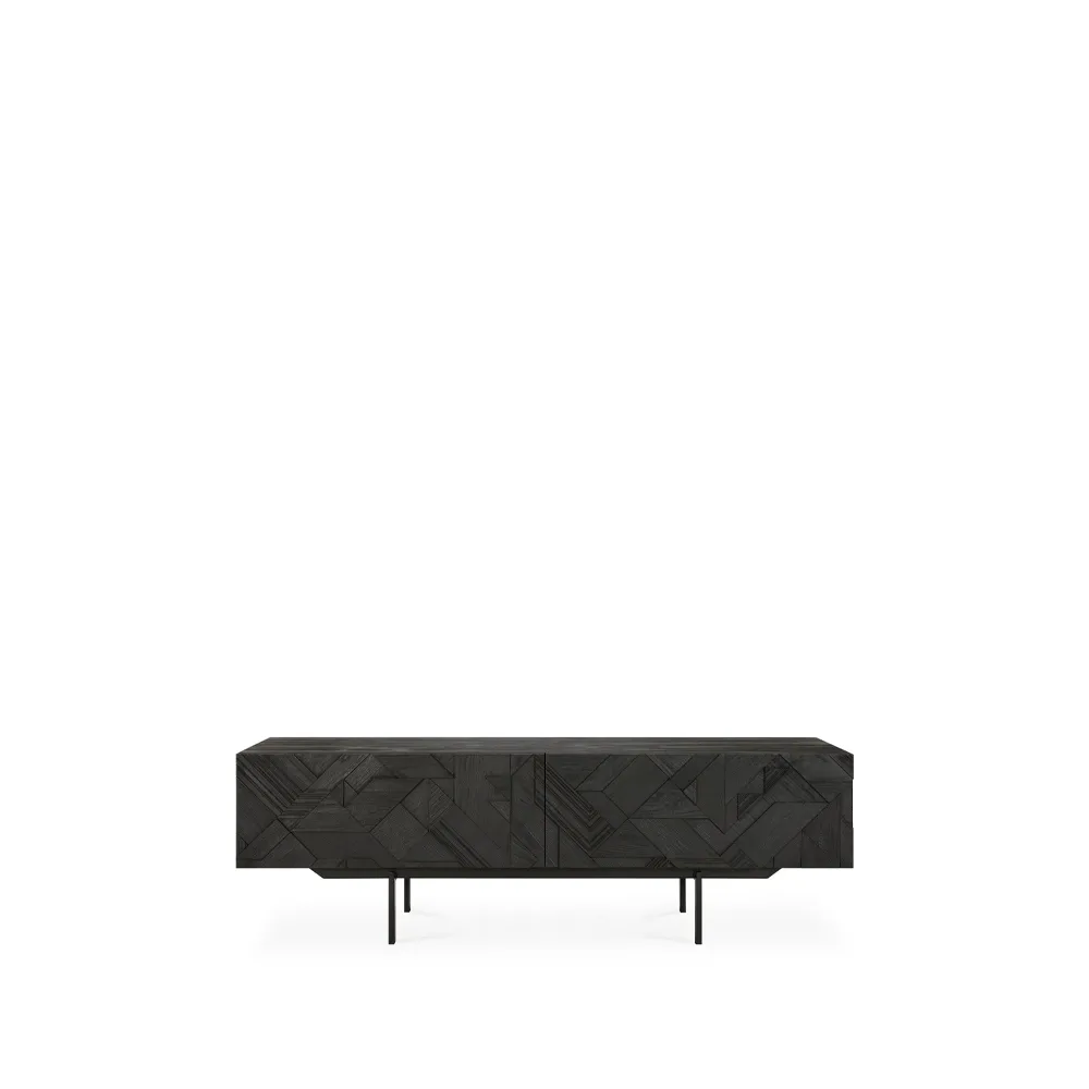 Graphic media cabinet, Black 162 cm Ethnicraft