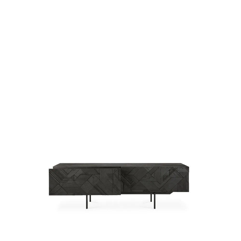 Graphic media cabinet, Black 162 cm Ethnicraft
