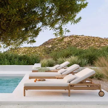 Jack outdoor cushion for sunbed - Mocha - Ethnicraft