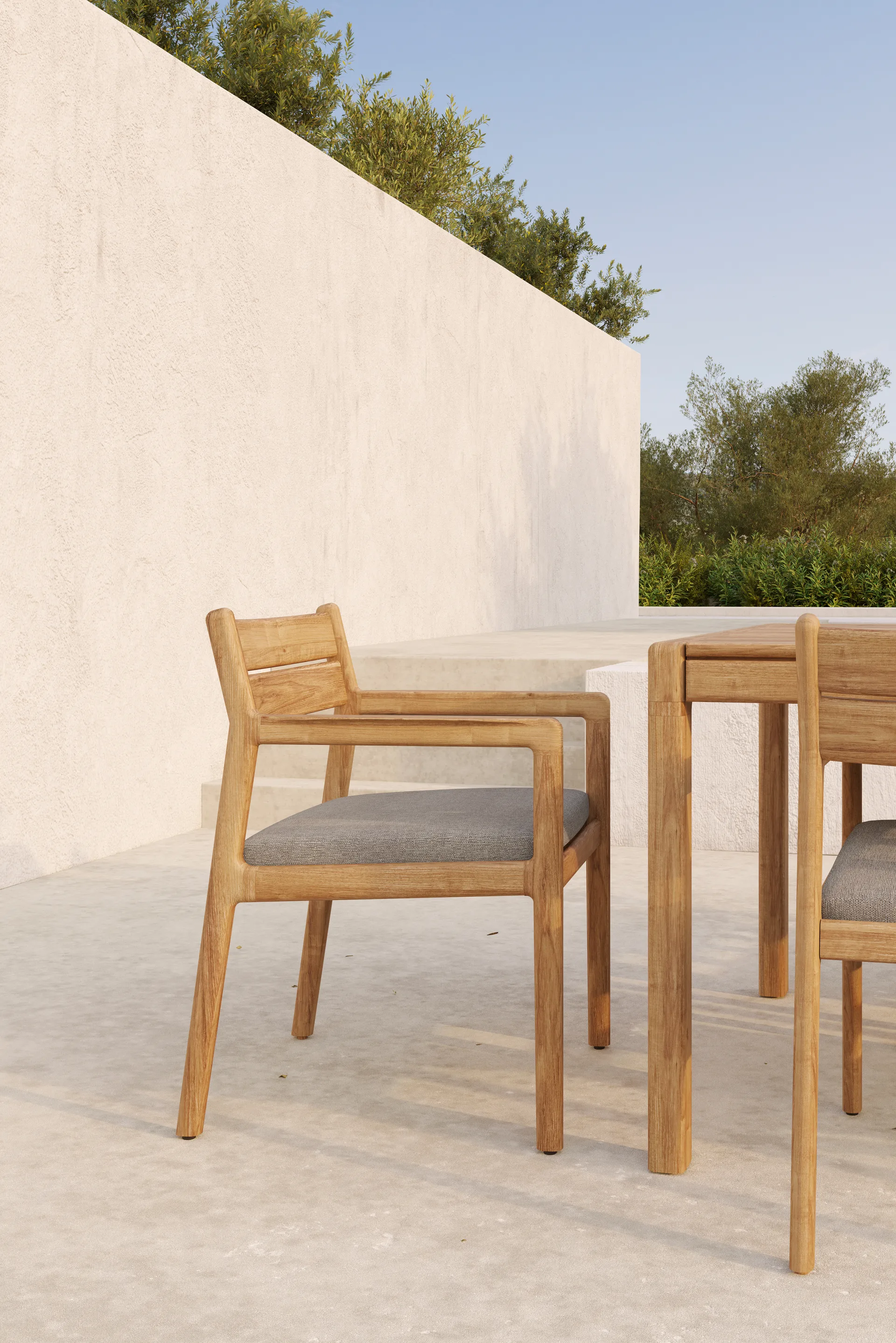 Jack Outdoor Dining armchair, Mocha Ethnicraft