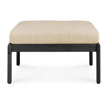 Jack outdoor footstool black stained teak - Natural - Ethnicraft
