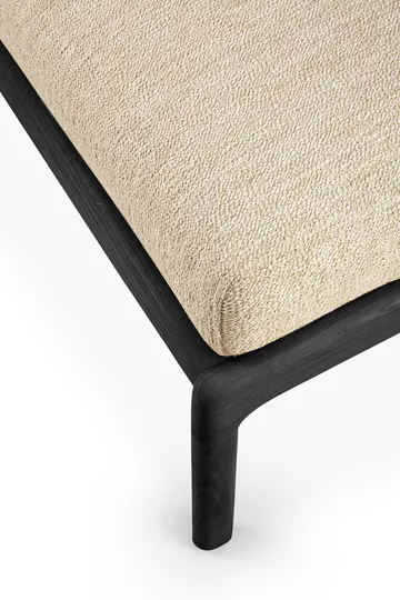 Jack outdoor footstool black stained teak - Natural - Ethnicraft