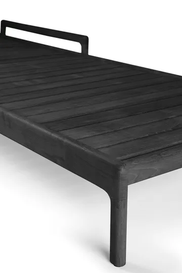 Jack outdoor sunbed black stained teak - Excl. cushion - Ethnicraft
