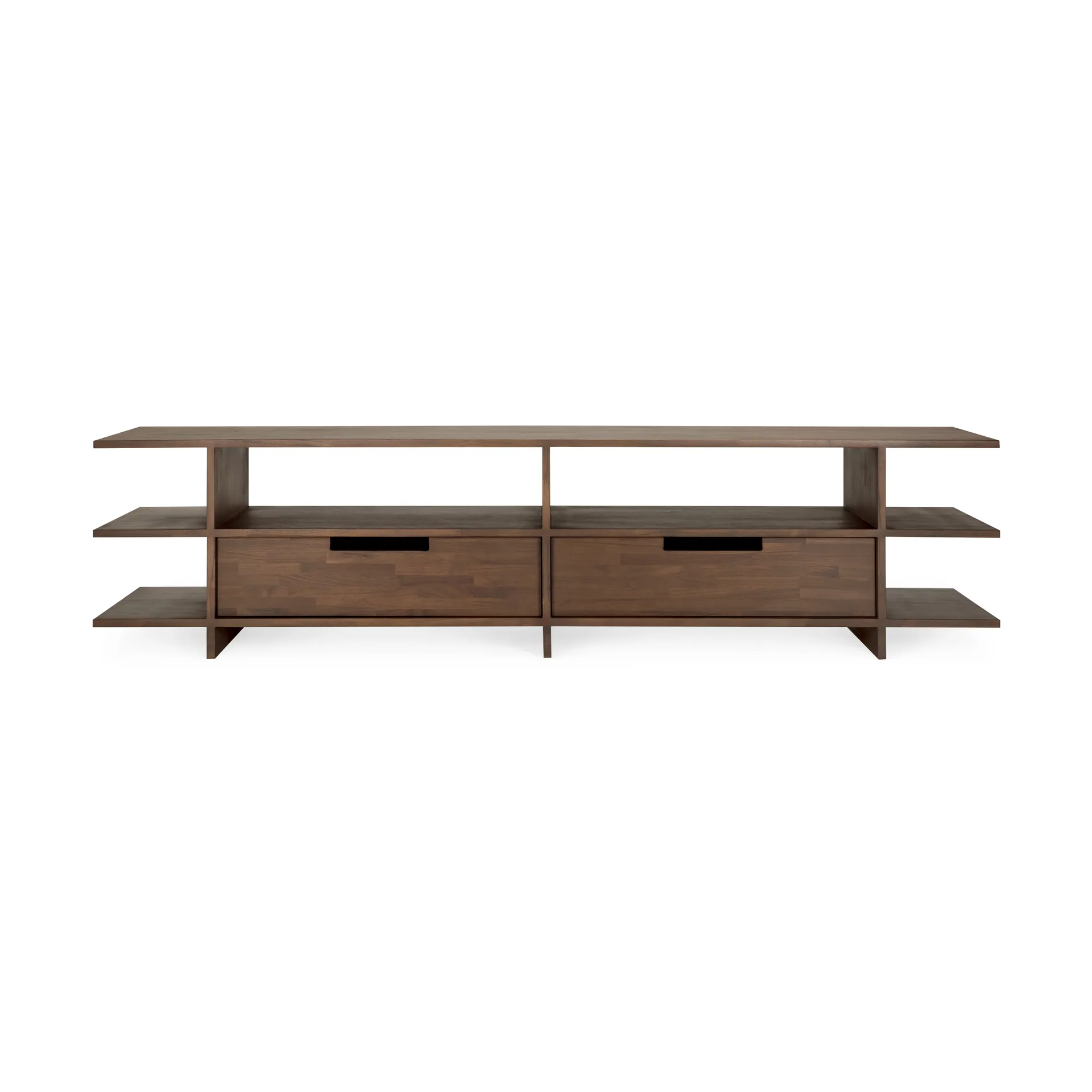 Kabuki media unit, Dark stained teak Ethnicraft