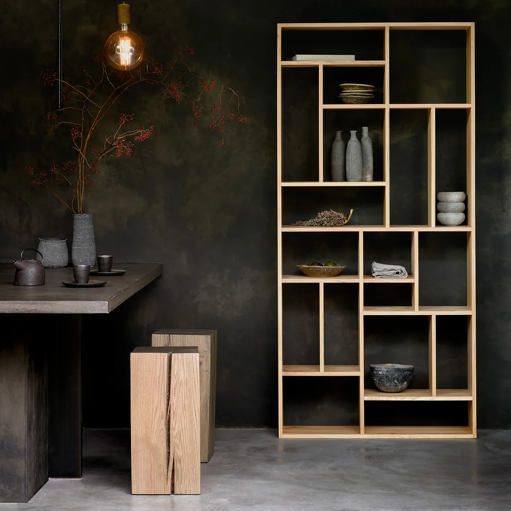 M Rack bookshelf large, Teak Ethnicraft