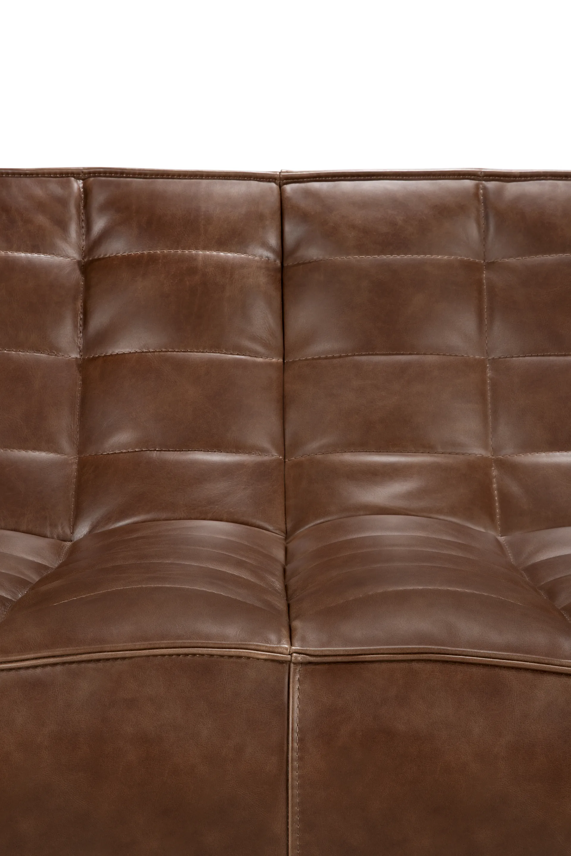 N701 sofa 3 seater sofa, Leather Chestnut Ethnicraft