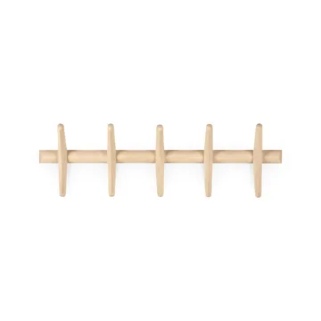 PI coat rack wall-mounted - Lacquered plane tree, 70x21 cm - Ethnicraft