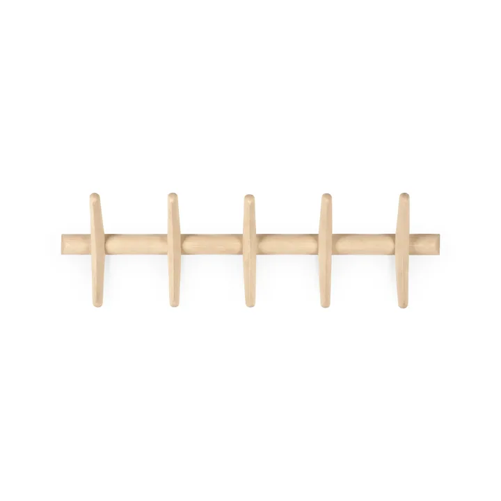 PI coat rack wall-mounted - Lacquered plane tree, 70x21 cm - Ethnicraft