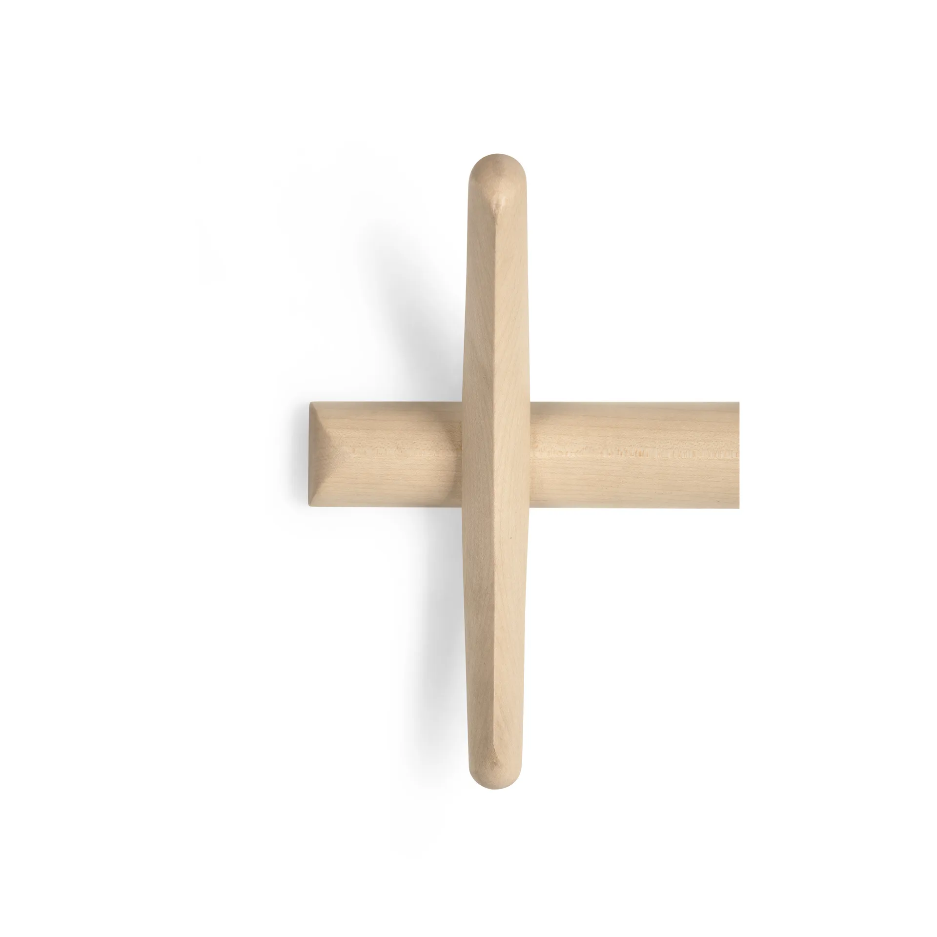 PI coat rack wall-mounted, Lacquered plane tree, 70x21 cm Ethnicraft