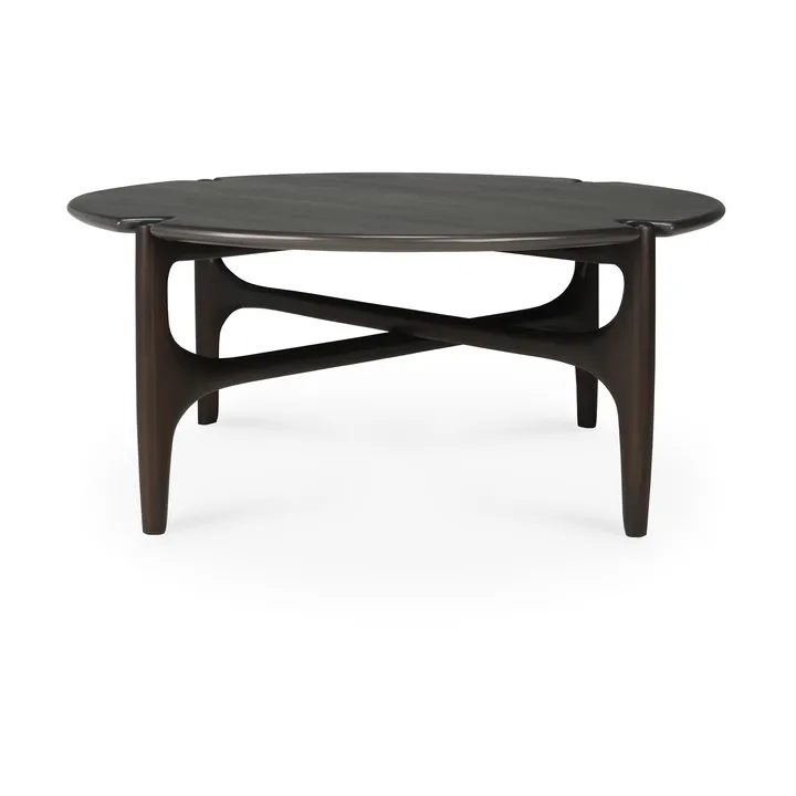PI Coffee table Ø80 cm - Lacquered mahogany - Ethnicraft