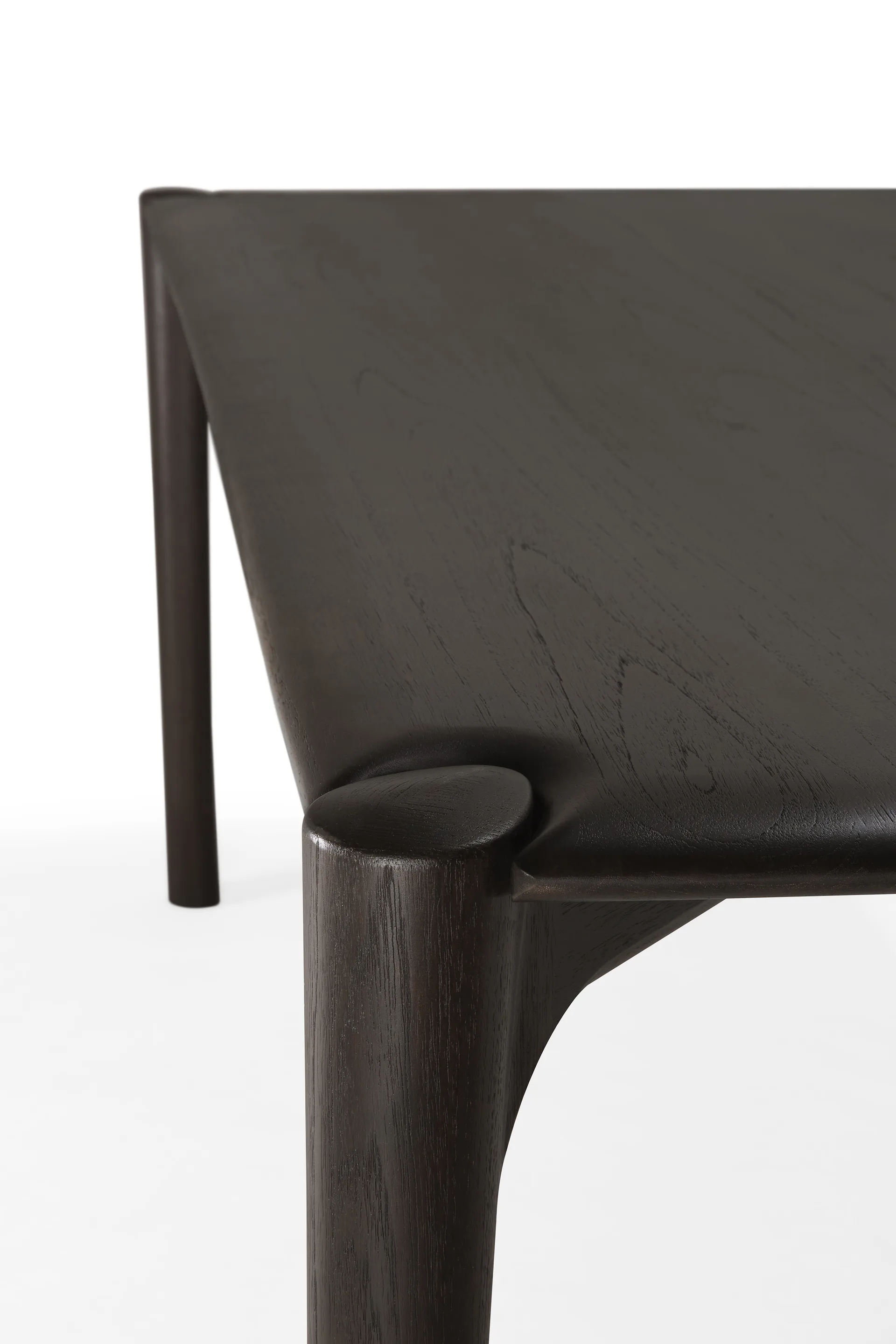 PI Dining table, Dark brown teak, 140x80 cm Ethnicraft
