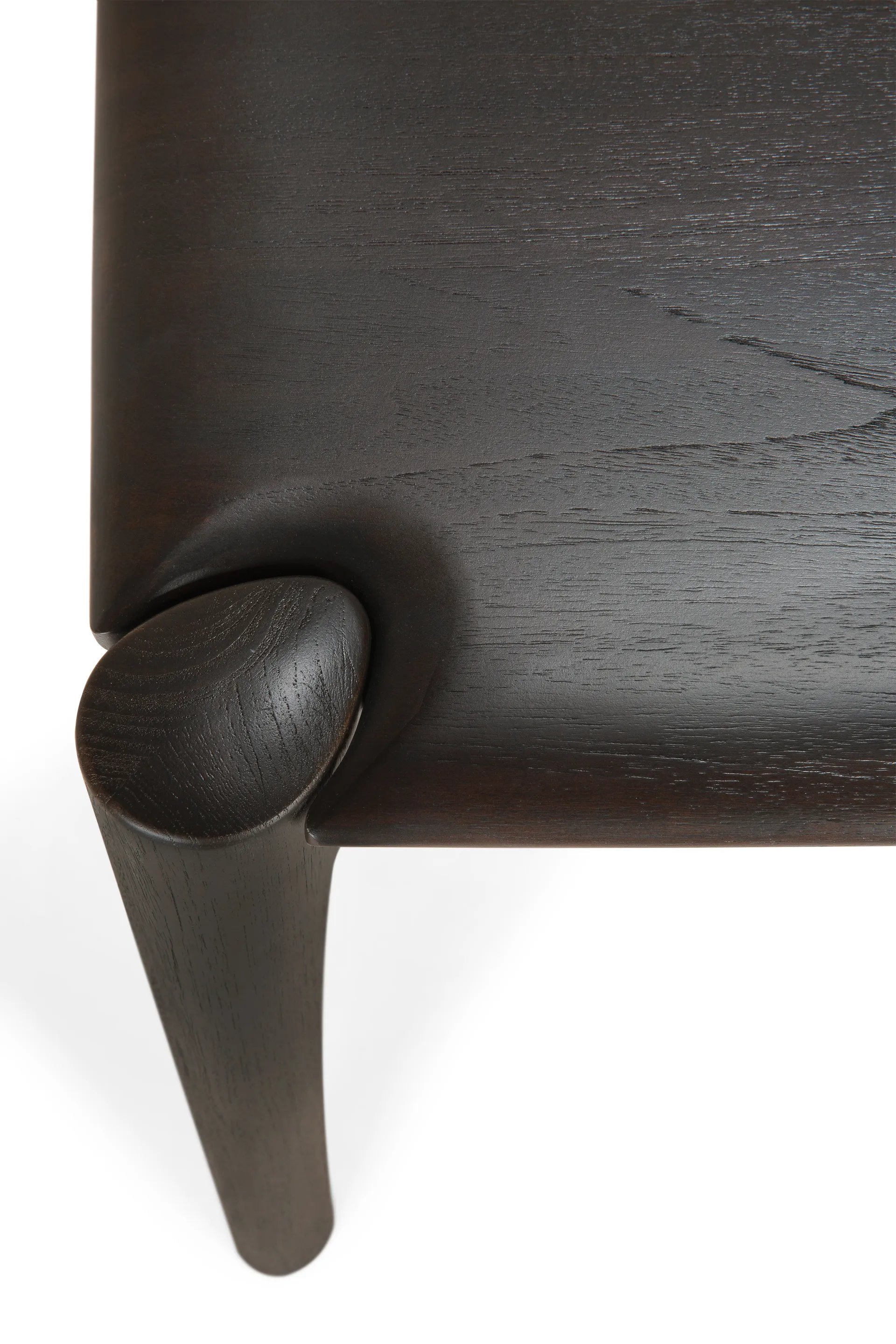 PI Dining table, Dark brown teak, 160x80 cm Ethnicraft