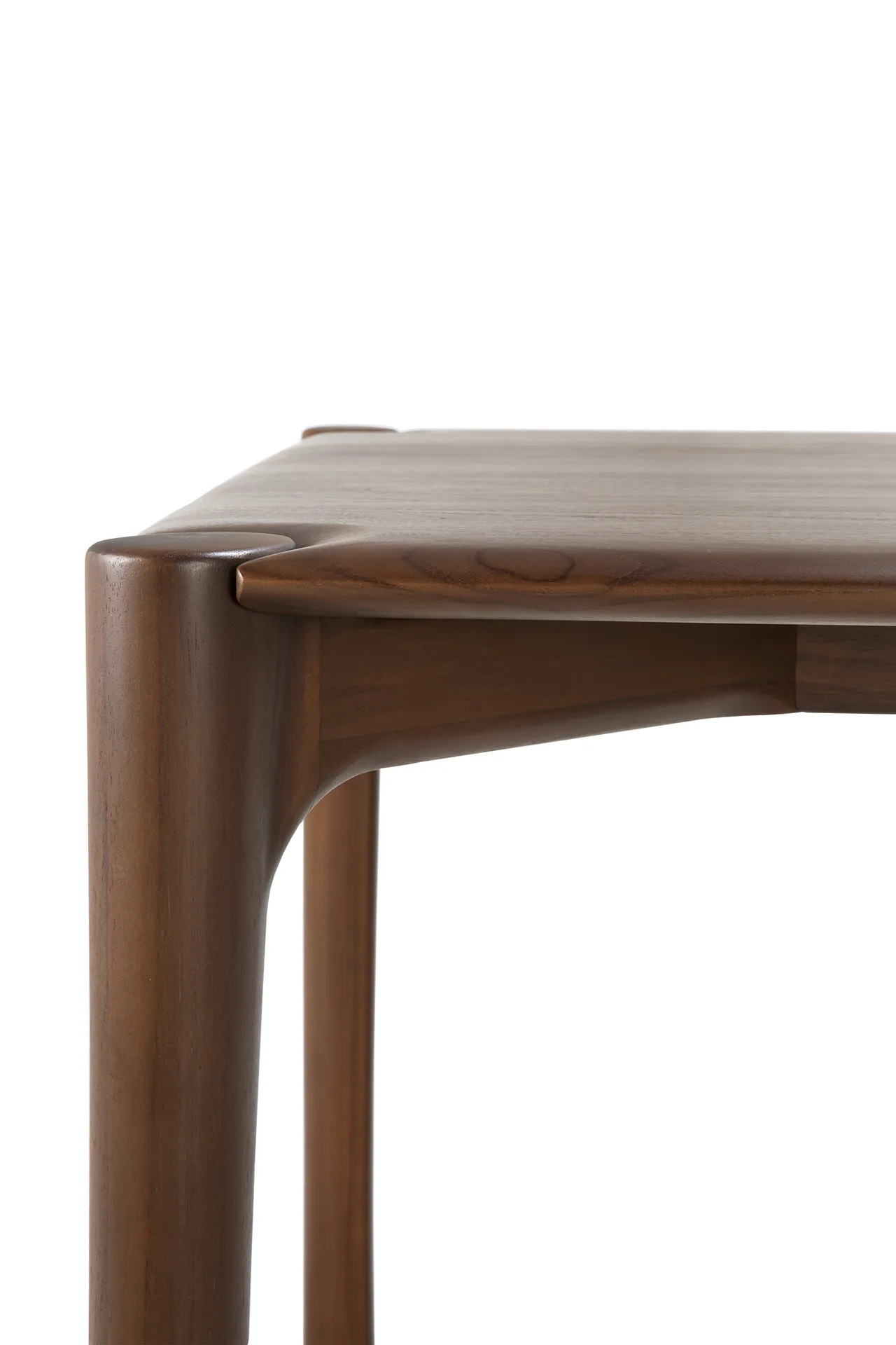 PI Dining table, Lacquered teak brown, 140x80 cm Ethnicraft