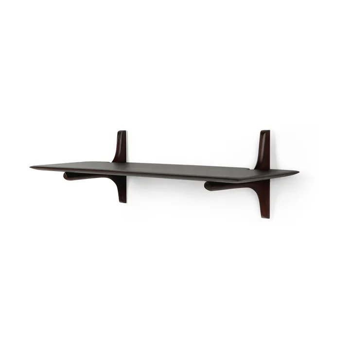 PI wall shelf - Mahogany dark brown 100 cm - Ethnicraft