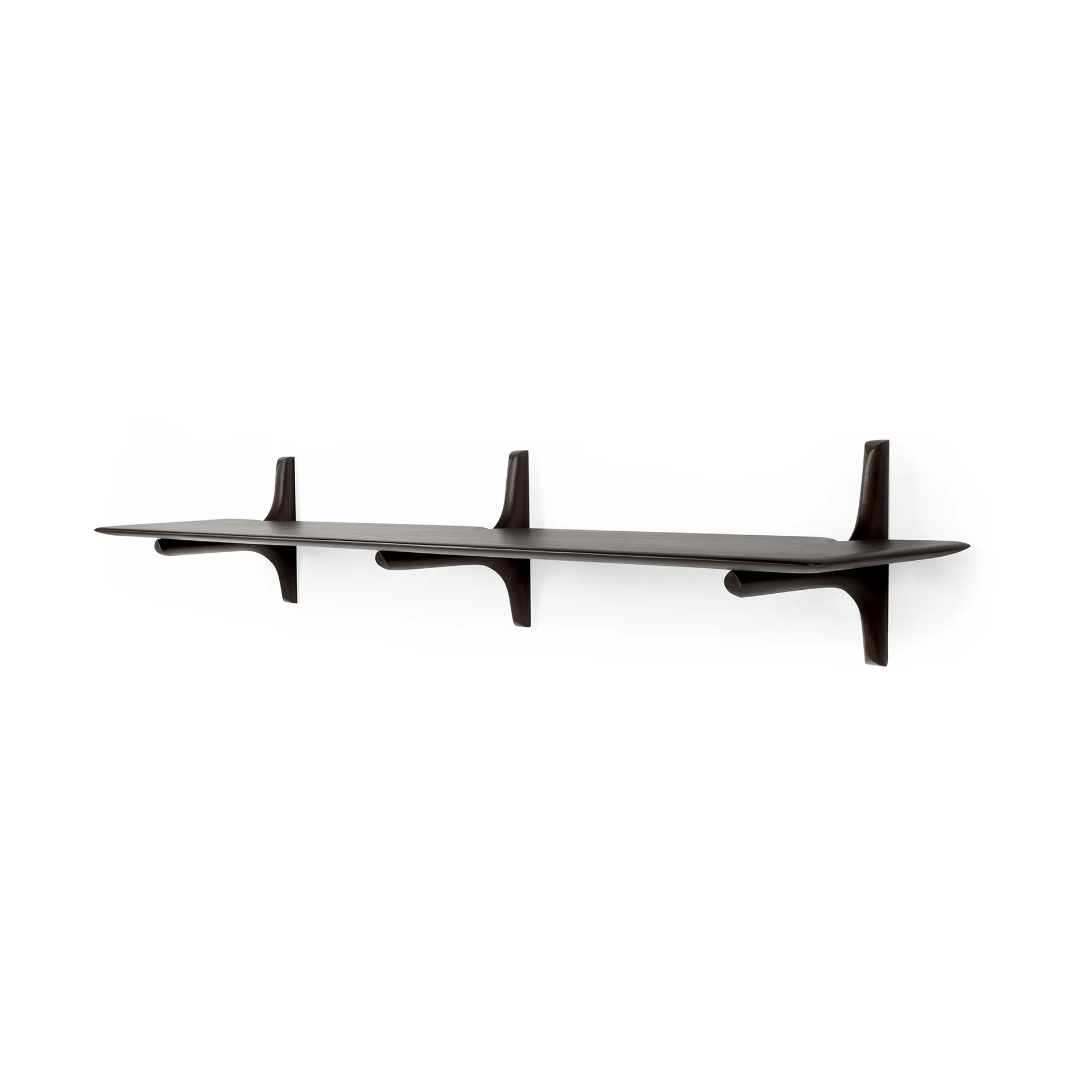 PI wall shelf, Mahogany dark brown 168 cm Ethnicraft