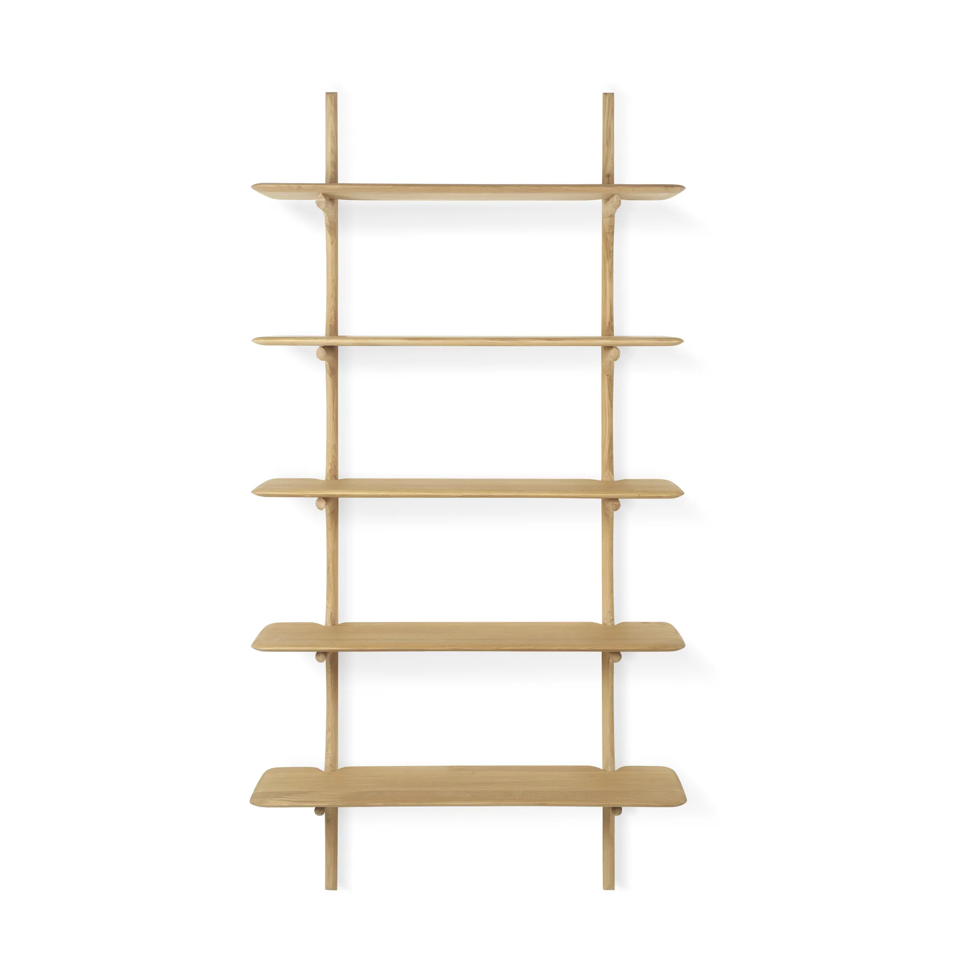 PI wall shelf, Oak, 5 shelves Ethnicraft