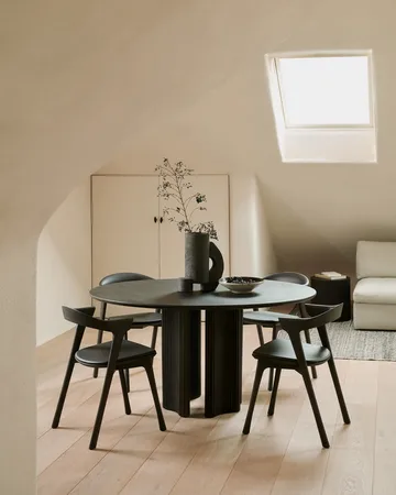 Roller Max mat table - Dark brown stained mahogany - Ethnicraft