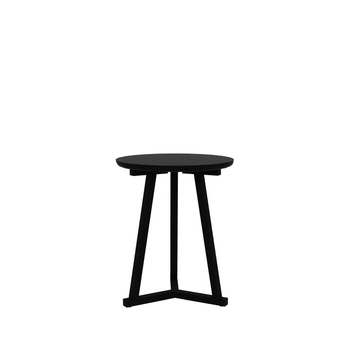 Tripod side table - Black oak small 56x46 cm - Ethnicraft