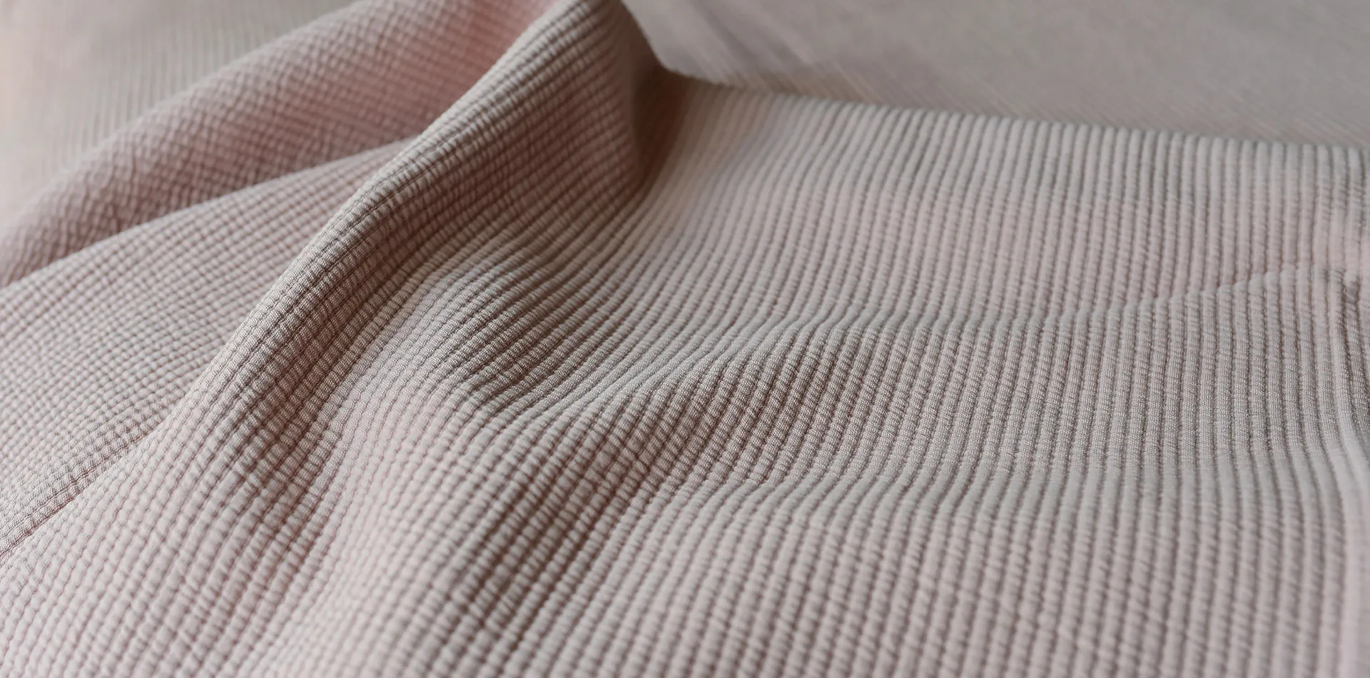 Stripe bedspread stonewashed cotton 180x260, Dusty rose Etol Design