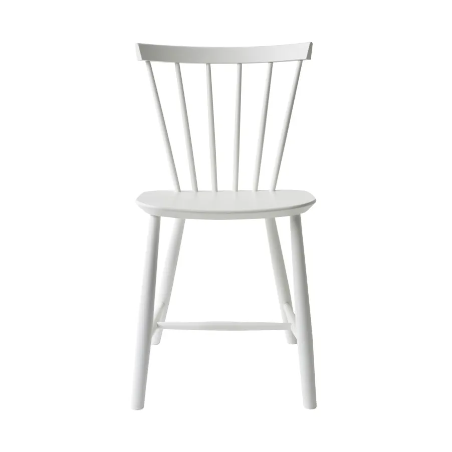 J46 chair, Beech white painted FDB Møbler