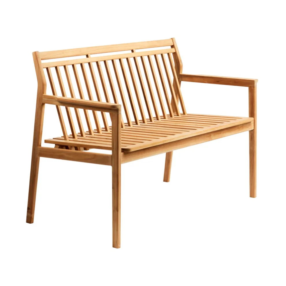M12 Sammen 2-seater bench, Teak-nature oiled FDB Møbler