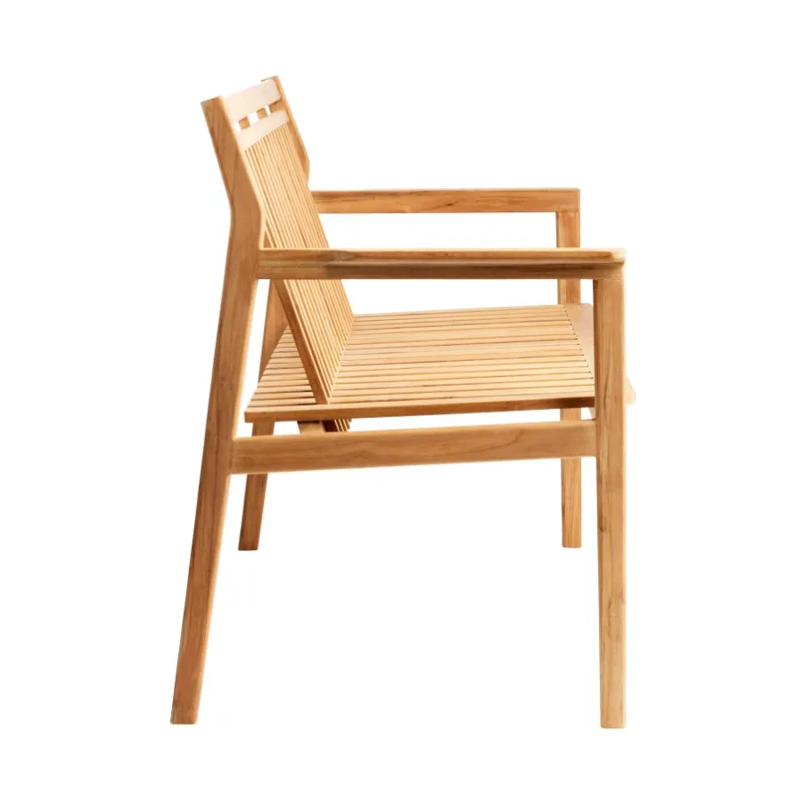 M12 Sammen 2-seater bench, Teak-nature oiled FDB Møbler