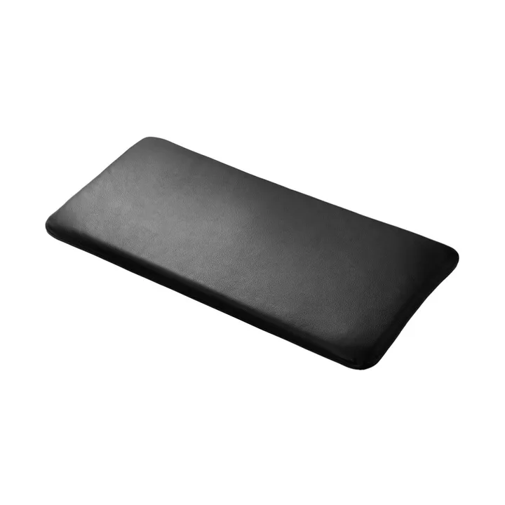R6 Radius seat cushion 33x65 cm - Black leather - FDB Møbler