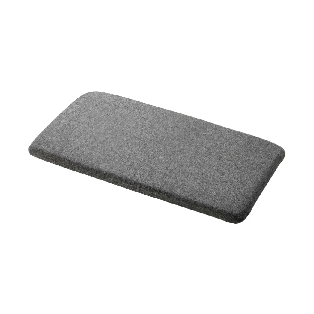 R6 Radius seat cushion 33x65 cm, Dark mottled grey FDB Møbler