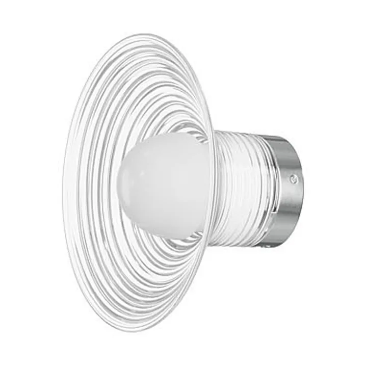 U12 Sletterhage wall lamp - Aluminium-opal glass, fixed installation - FDB Møbler