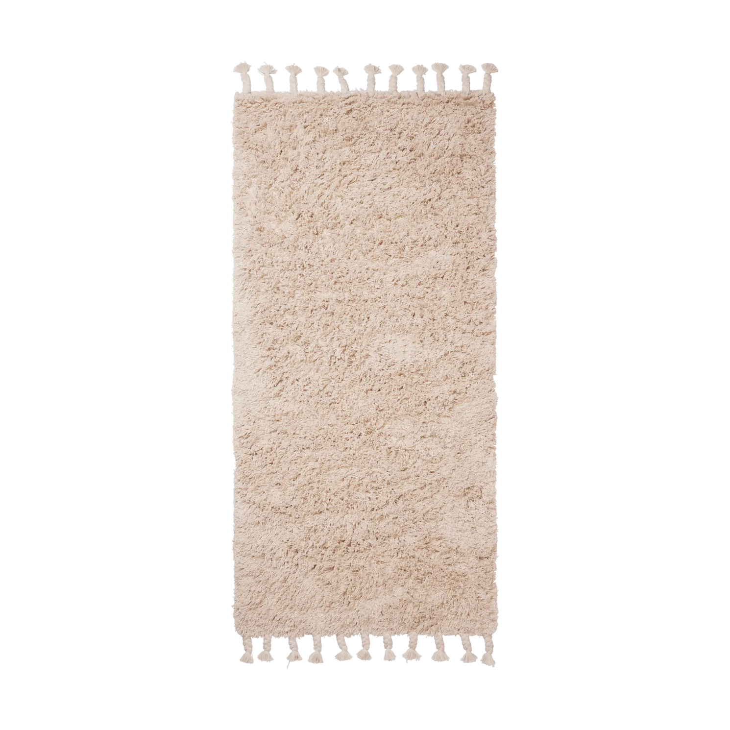 Amass long pile rug 70x140 cm, Off-white Ferm Living
