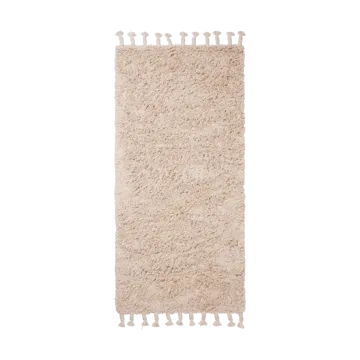 Amass long pile rug 70x140 cm - Off-white - Ferm Living