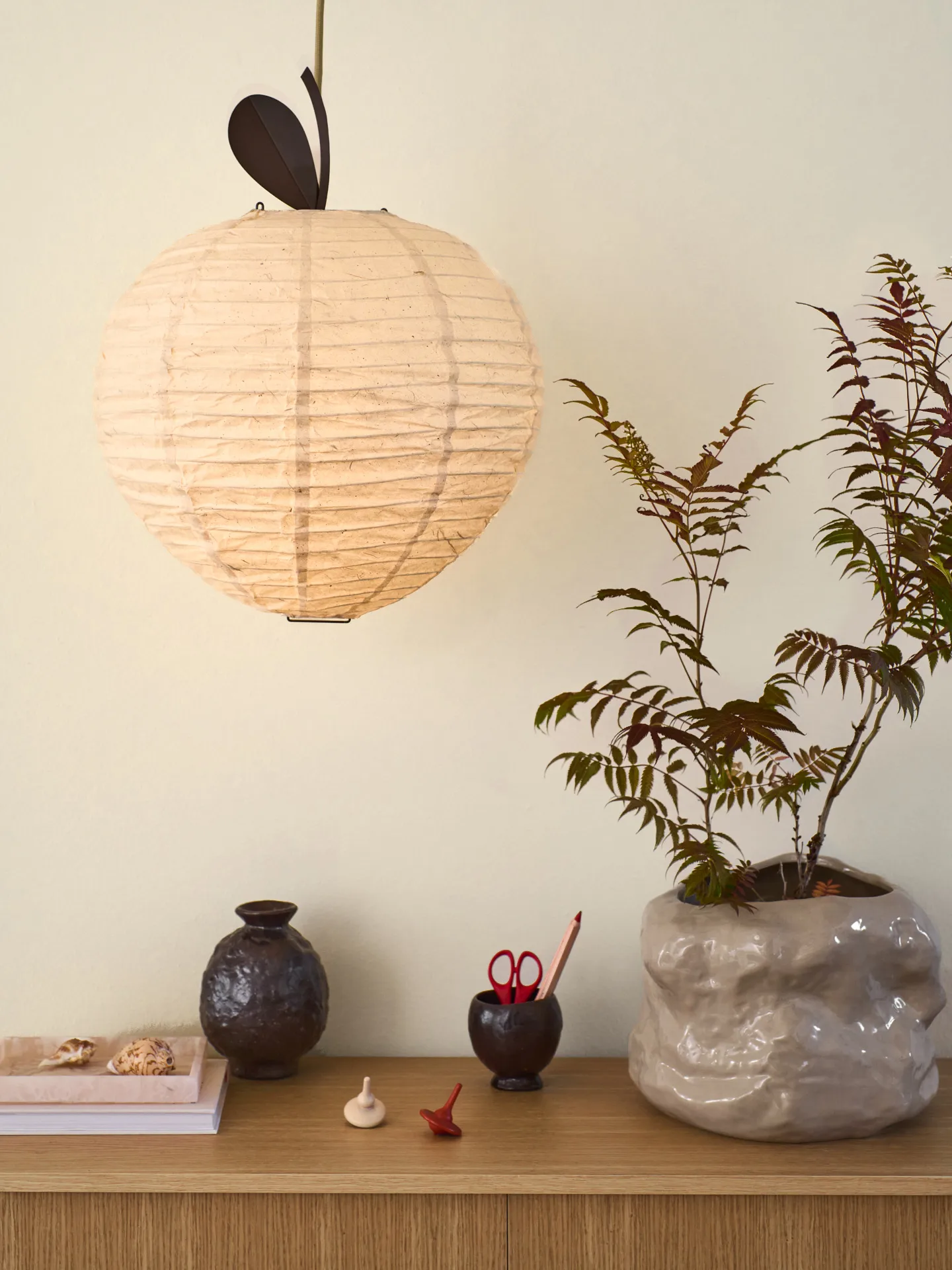 Apple lamp shade, Natural Ferm Living