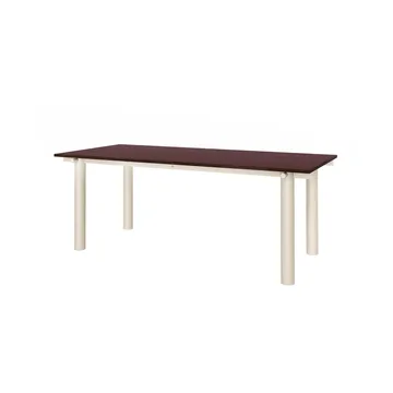 Atura dining table - Light cashmere-burgundy, 90x200 cm - Ferm Living