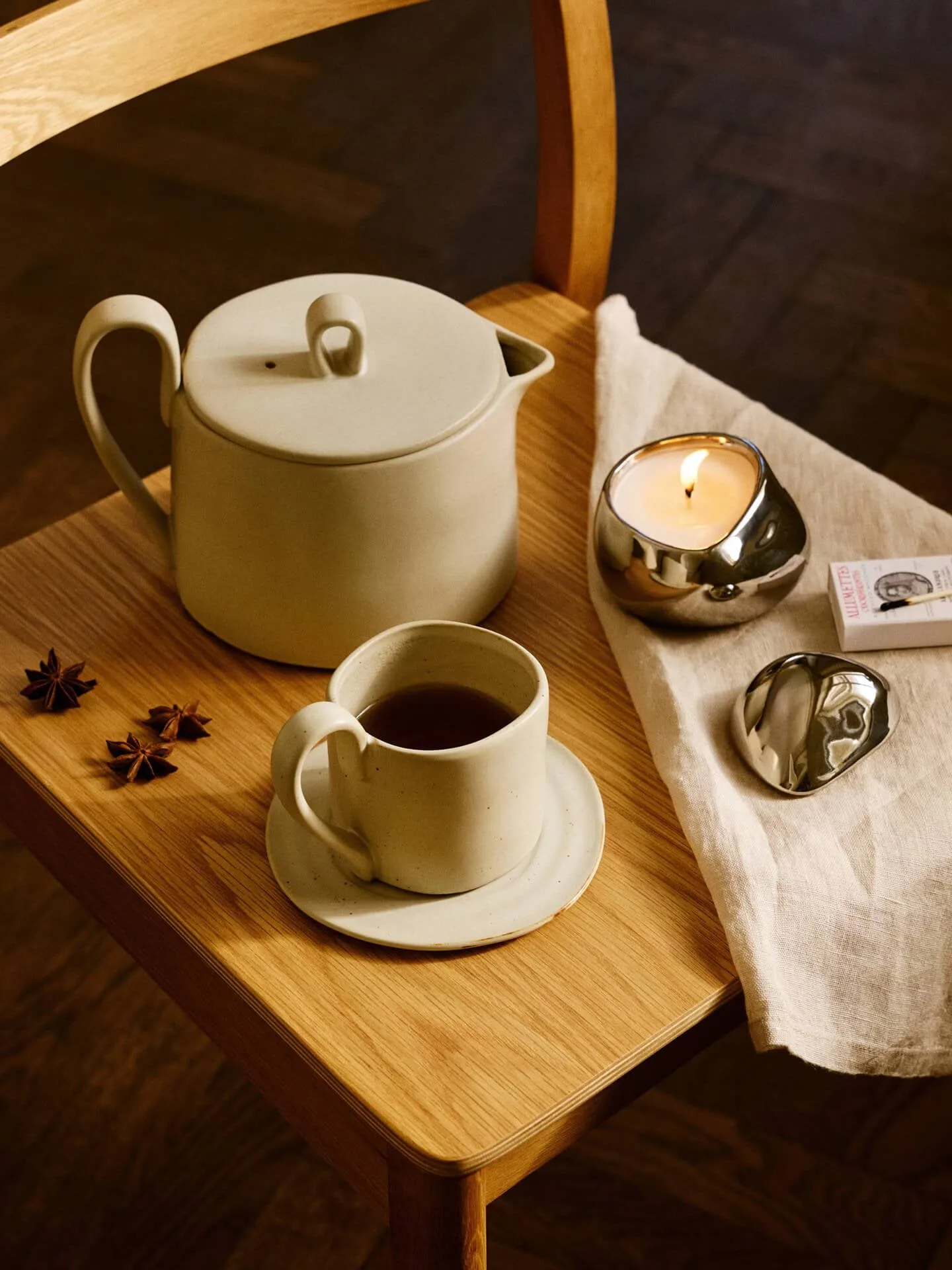 Bellure scented candle 40 h, Silver Ferm Living