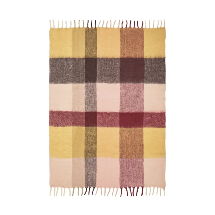 Blur mohair throw - Butter-pale rose, 130x170 cm - Ferm Living