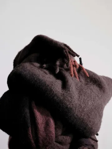 Blur mohair throw - Dark chocolate-oxide red, 130x170 cm - Ferm Living