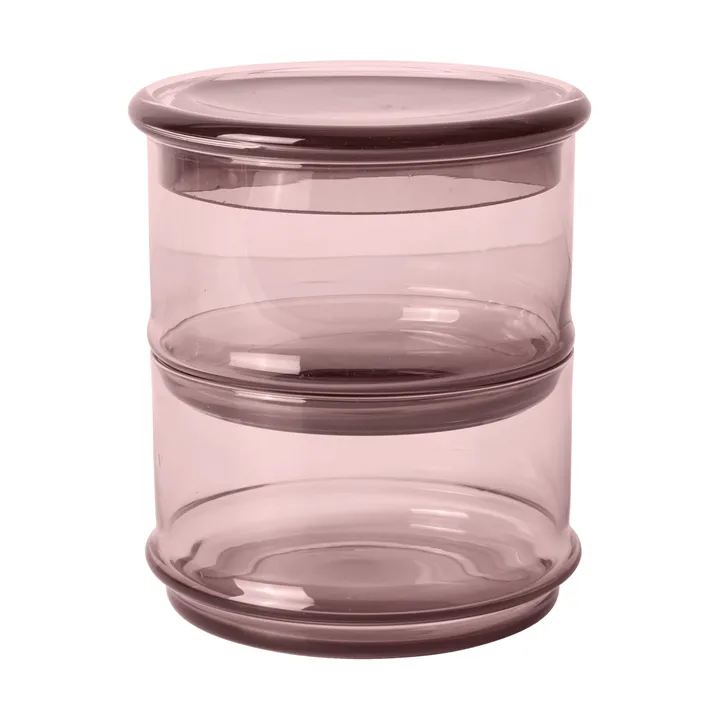 Boya stackable jars - 2 pieces, mauve - Ferm Living
