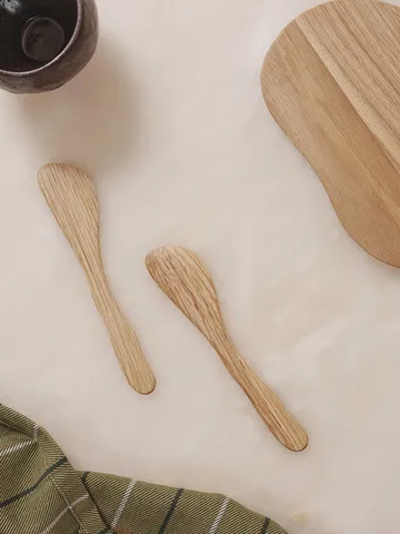 Cairn butter knife 2-pack - Oak - Ferm Living