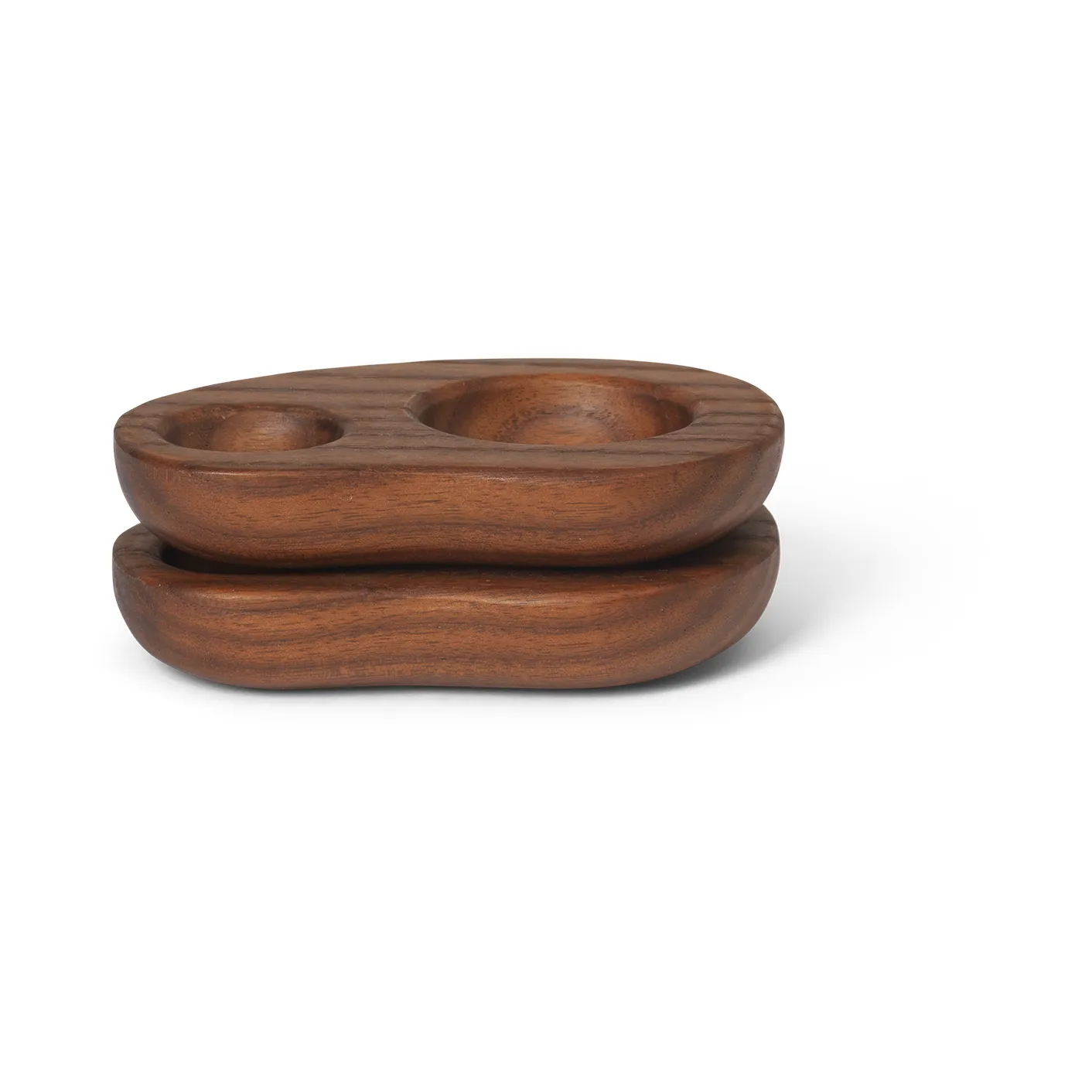 Cairn egg cup 2-pack, Dark brown Ferm Living