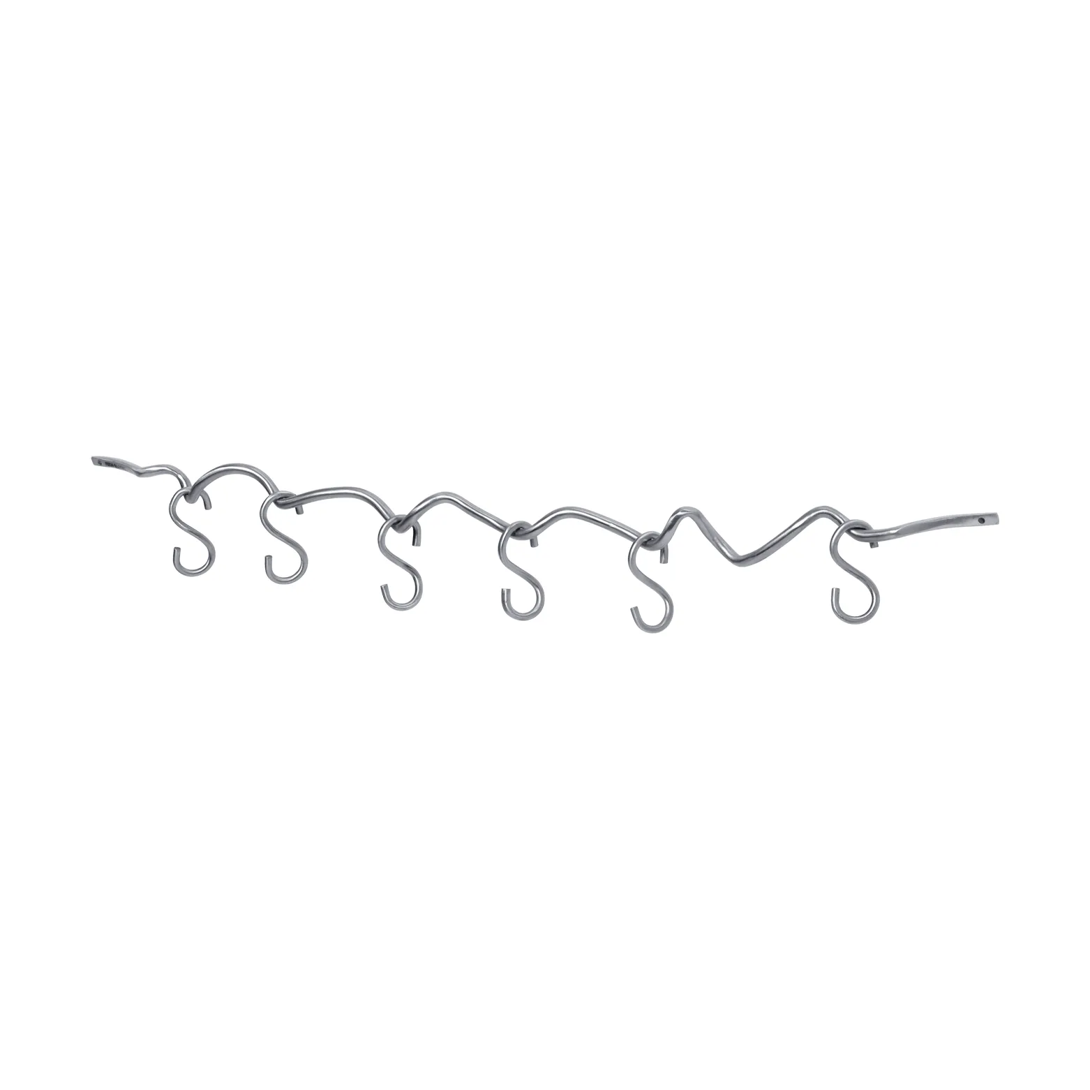 Curvature wall rail incl. 6 hooks, Stainless steel Ferm Living